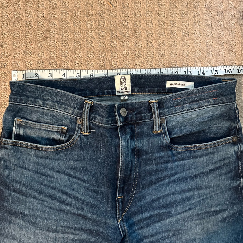 AS NEW Hiroshi Kato Pen Slim Stretch Selvedge 10.5oz Neil Wash Denim Jeans sz 31 - Picture 8 of 11